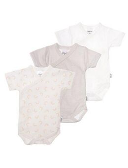 Liliput Wickelbody Regenbogen mit praktischer Druckknopfleiste im 3er-Pack