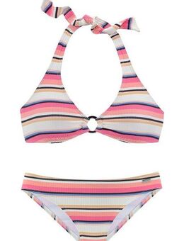 Venice Beach Triangel-Bikini mit strukturierter Ware und Zierring
