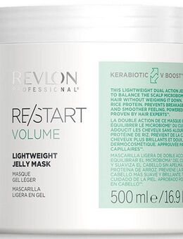REVLON PROFESSIONAL Haarmaske Re/Start VOLUME Lightweight Jelly Mask 500 ml, Schützt vor Haarbruch und spendet Feuchtigkeit für feines Haar.