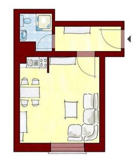 ***ZENTRALE-LAGE:1 Zimmer-Wohnung inkl. Singleküche in Düsseldorf-Oberbilk***