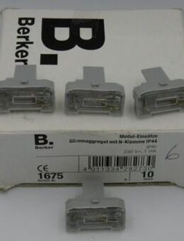4x Berker Glimmlampe 1675 Glimmaggregat Modul - Singen (Hohentwiel) Zentrum