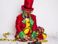 " Clown " Ballonmodellage Kinderschminke Glitzertattoos in 76437