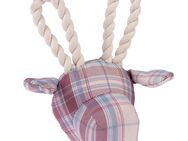 TIAKI Hundespielzeug Giraffe mit Seil - Gr. S: L 18 x B 11 x H 16 cm
