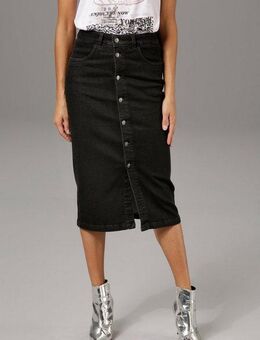 Aniston CASUAL Jeansrock mit Knopfverschluss