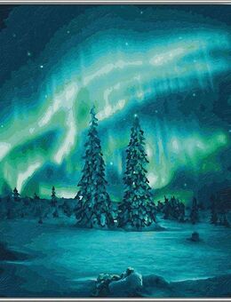 Schipper Malen nach Zahlen Meisterklasse Premium - Polarlichter, Made in Germany