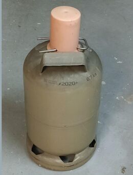Gasflasche / Propangas Flasche - 5kg - grau mit ca. 3kg Rest - Bremerhaven