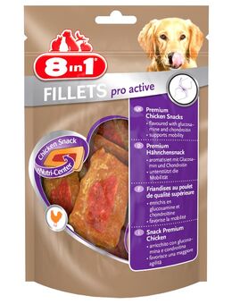 3 + 1 gratis! 4 x 80 g 8in1 Fillets Pro Snacks - Active