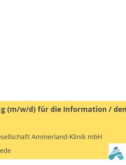 Teamleitung (m/w/d) für die Information / den Empfang - Westerstede