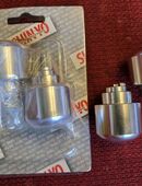 2 Paar Lenkergewichte von SHIN YO für diverse HONDA-Motorräder in Silber, OEM-Style, 161-021, 1 Paar in OVP, 1 Paar ausgepackt aber unbenutzt, Versand gegen Aufpreis möglich, 12 € pro Paar, Total 20,- € in 91364