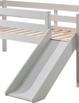 Vipack Spielbett Pino, Kiefer massiv, Liegefläche 90/200, Made in Europe (inkl. Leiter, Absturzschutz, 2 Farben zur Auswahl), inkl. Rolllattenrost, wahlweise mit oder ohne Rutsche