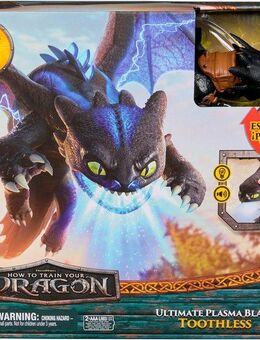 Spin Master Spielfigur Dragons Movie - Plasma Blast Ohnezahn, mit Licht- und Soundeffekt