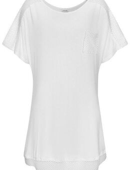 LASCANA Longshirt mit Mesheinsätzen, Shirtkleid, Strandkleid, lockere Passform