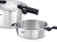 Fissler Schnellkochtopf Vitaquick® Premium, Edelstahl 18/10 (Set, 2-tlg., Schnellkochtopf 8,0 l + Schnellbratpfanne 4,0 l), Premium Qualität – Made in Germany