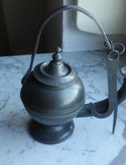 Öllampe Petroleumlampe Zinn Vintage Deko 9,- - Flensburg
