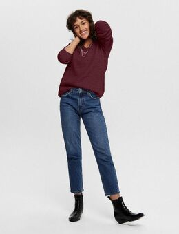 ONLY V-Ausschnitt-Pullover ONLCAMILLA V-NECK L/S PULLOVER KNT NOOS Materialmix, regular fit