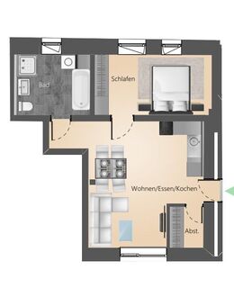 Schöne 2-Zimmer Wohnung - Überlingen
