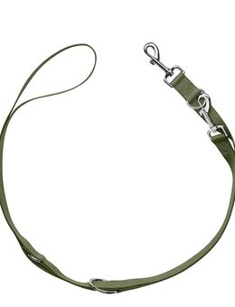 HUNTER Set: Geschirr London Vario Rapid + Führleine London, olivgrün - Geschirr Größe XXS-XS + Leine 200 cm, 15 mm