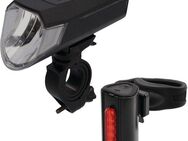 FISCHER Fahrrad Fahrradbeleuchtung Akku-USB-LED Bel.-Set Bodenbel. 80 Lux