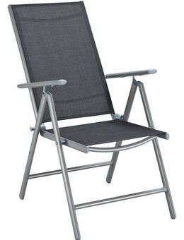 MERXX Balkonset Lima, (3-tlg., 2x Klappsessel, 1x Ausziehtisch 65(130)x65 cm), pulverbeschichtetes Aluminium, aus 100% Polyester, für 2 Personen