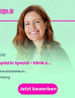 Logopäd:in Spezial (all genders) - Klinik und Poliklinikfür Hör-, Stimm- und Sprachheilkunde (HSS) - Hamburg