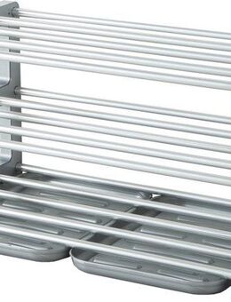 Ruco Schuhregal, mit Schmutzauffangschalen, Aluminium, bis zu 9 Paar Schuhe