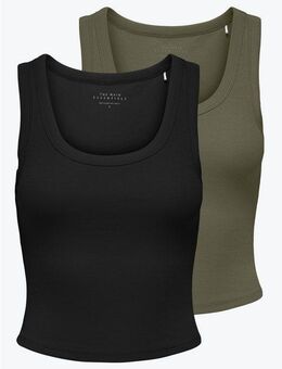ONLY Tanktop ONLEASY S/L TANK TOP JRS 2 PACK (Set, 2-tlg)