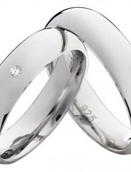 Polierte Silberringe mit Stein PS811s - Aholming