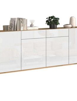 INOSIGN Sideboard GARDA Sideboard,Kommode, Schrank, Kredenz Grifflos mit Push to Open (1 St), 4 Türen, 2 Schubladen, grifflos Breite 200 cm