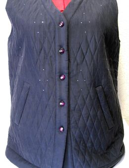 Elegante gesteppte Weste Gr. M dunkelblau mit Strass und Rautenstruktur - NEU - Biebesheim (Rhein)