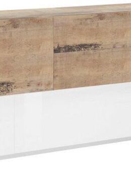 INOSIGN Sideboard Coro, Kommode, Schrank, Kredenz, grifflos mit Einlegeböden, 1 Klappe,4 Türen,2 Schubkästen Doppeltiefe, Breite 220