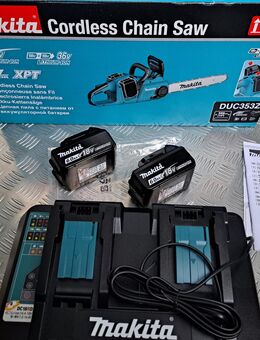 Makita DUC353 Akku Kettensäge 35er + 2 x Akkus 1860B + DC18RD - neu unbenutzt - Erfurt