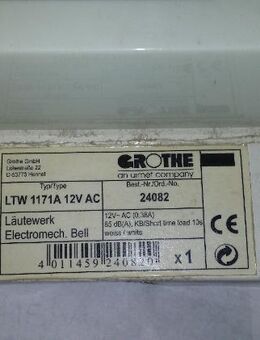 Grothe Läutewerk LTW 1171A 12V AC 24082 neu in OVP - Berlin Marzahn-Hellersdorf