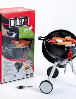 Klein Kinder-Küchenset Weber Spiel-Kugelgrill One Touch Premium, mit Licht und Sound, Made in Germany