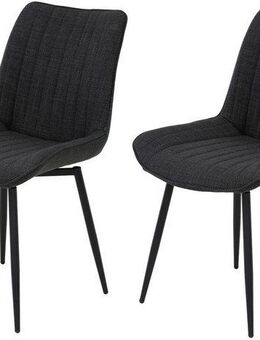 HELA Drehstuhl Vierfußstuhl BERGEN (Set, 2 St), Esszimmerstuhl, XL-Sitzbreite, 360° drehbar