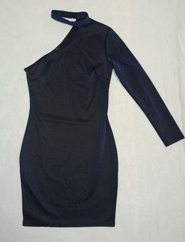 Dunkelblaues One-Shoulder-Kleid - Blieskastel