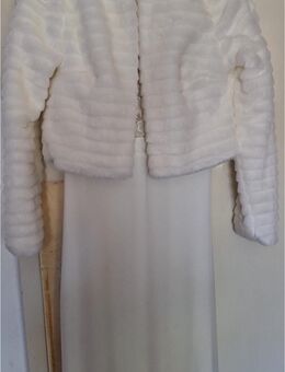 Ivory Zweiteiler mit Spitzenoberteil Brautkleid 34/xs inkl Bolero - Herbertingen