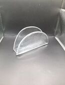 Serviettenständer Glas gesprengeltes Muster 13cm Lang 7,5cm Hoch ca. 4cm Breit in 45259