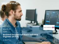 Backend focused Full-Stack Software Engineer (m/f/d) - München
