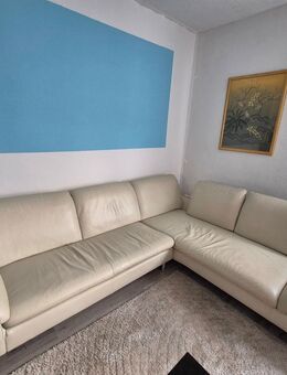 Sitzgarnitur Leder Cremeweiß W.Schillig - Viersen