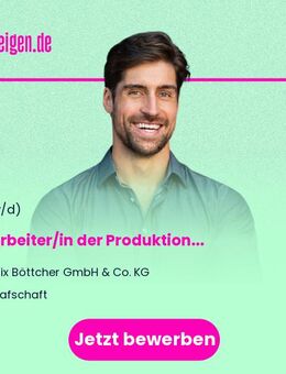 Mitarbeiter/in der Produktion (m/w/d) - Grafschaft