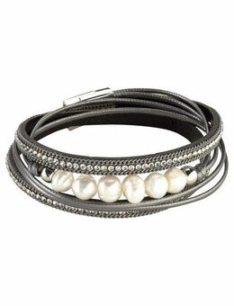 Firetti Armband zum Wickeln, trendy, mit Strassstein - mit Wachsperle
