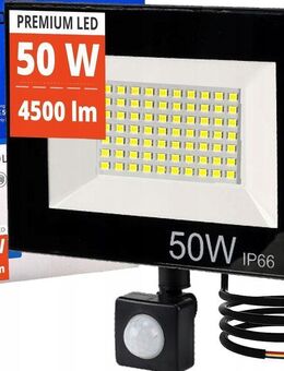 Halogen-Reflektor-Arbeitsleuchte, wasserdichter LED-Fluter PREMIUM Flutlicht mit Bewegungsmelder - Ingolstadt