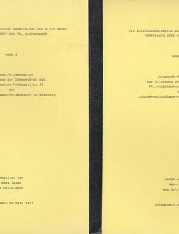 DIE KULTURLANDSCHAFTLICHE ENTWICKLUNG DES ALTEN AMTES DETTELBACH - Ochsenfurt