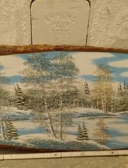 Malerisches Wandbild auf Holz / Dekor - Einbeck