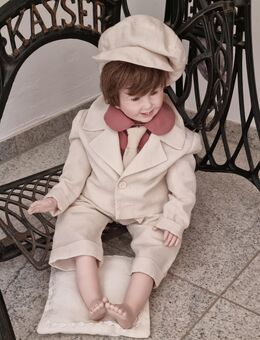 Porzellanpuppe mit hochwertiger Kleidung, 60cm - Wörth (Rhein)