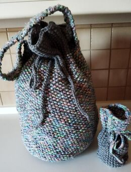 Runde Tasche/Umhängetasche mit passendem Geldbeutel - Kerken