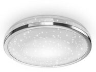 B.K.Licht LED Deckenleuchte, LED fest integriert, Neutralweiß, Deckenlampe mit Sternendekor, 15W LED Platine 1500lm, neutralweiß