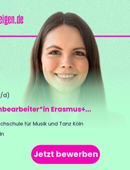 Sachbearbeiter*in Erasmus+ (m/w/d) - Köln