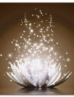 Artland Wandbild Magie der Lotus-Blume, Blumen (1 St), als Leinwandbild, Poster, Wandaufkleber in verschied. Größen