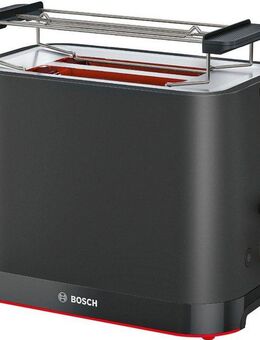 BOSCH Toaster MyMoment TAT3M123, 2 Schlitze, für 2 Scheiben, 950 W, entnehmbarer Brötchenaufsatz, Auftaufunktion, Brotzentrierung, AutoOff